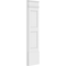 Ekena Millwork Two Equal Flat Panel PVC Pilaster w/Decorative Capital & Base, 12"W x 48"H x 2"P PILP12X048DFP02-2 - alternate 6